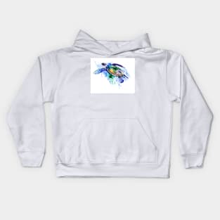 Swimming Sea Turtle Kids Hoodie